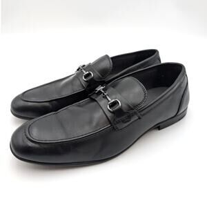 Nordstrom Cooper Bit Loafer Shoes Slip-On Men's Black Size US10M EU43